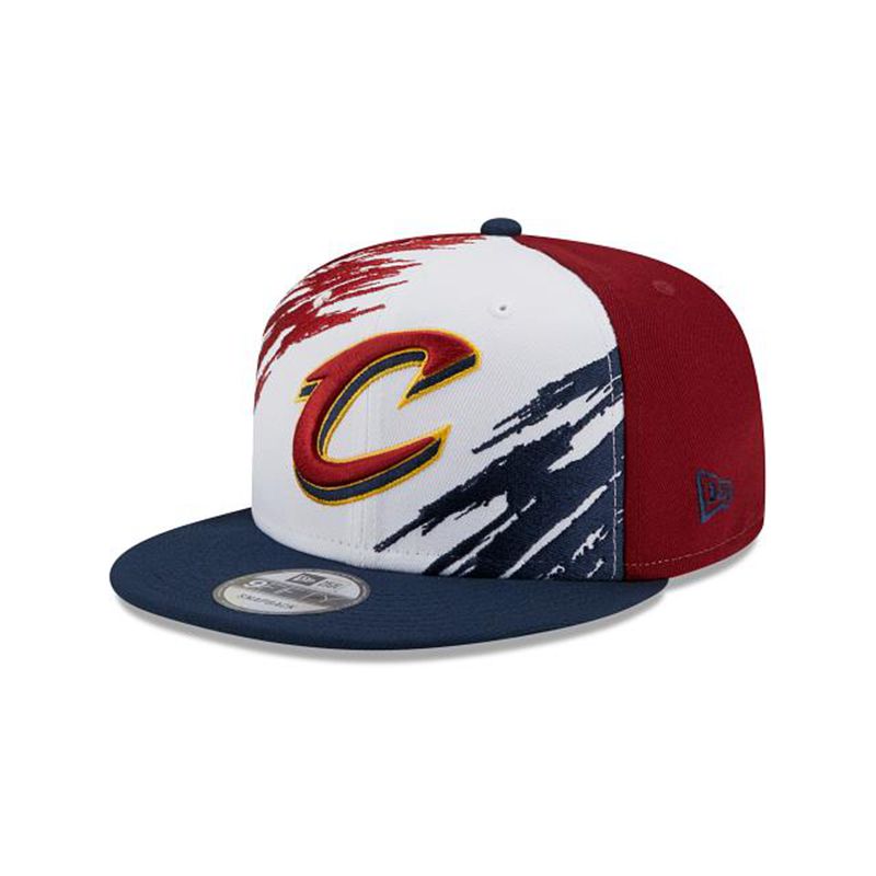 NBA Cleveland Cavaliers Splatter 9Fifty Snapback (UEA6899) - Red New Era Caps